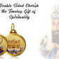 Diviniti 24K Double sided Gold Plated Pendant Guru Gobind Singh  & Golden Temple|18 MM Flip Coin (1 PCS)