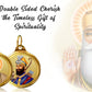 Diviniti 24K Double sided Gold Plated Pendant Gurunanak & Guru Gobind Singh |18 MM Flip Coin (1 PCS)