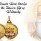 Diviniti 24K Double sided Gold Plated Pendant Gurunanak & Golden Temple|18 MM Flip Coin (1 PCS)