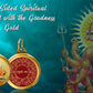 Diviniti 24K Double sided Gold Plated Pendant Panchmukhi  Hanuman & Yantra|28 MM Flip Coin (1 PCS)