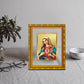 DIVINITI 24K Gold Plated Mother Mary Photo Frame For Home Wall Decor, Prayer, Gift (21.5 X 17.5 CM)