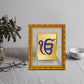 DIVINITI 24K Gold Plated Ik Onkar Wall Photo Frame For Home Decor, Tabletop, Gift (21.5 X 17.5 CM)