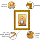 DIVINITI 24K Gold Plated Guru Nanak Photo Frame For Home Wall Decor, Tabletop, Gift (21.5 X 17.5 CM)