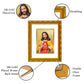 DIVINITI 24K Gold Plated Jesus Christ Photo Frame For Home Decor, Tabletop, Festive Gift (21.5 X 17.5 CM)