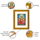 DIVINITI 24K Gold Plated Gayatri Mata Photo Frame For Home Wall Decor, Tabletop, Prayer (21.5 X 17.5 CM)