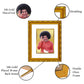 DIVINITI 24K Gold Plated Sathya Sai Baba Photo Frame For Home Decor, Puja Room, Festival (21.5 X 17.5 CM)