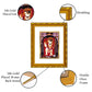 DIVINITI 24K Gold Plated Mahendipur Balaji Wall Photo Frame For Home Decor, Festival Puja (21.5 X 17.5 CM)