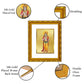 DIVINITI 24K Gold Plated Lord Ram Photo Frame For Home Wall Decor, TableTop (21.5 X 17.5 CM)