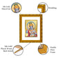 DIVINITI 24K Gold Plated Vishnu Ji Photo Frame For Home Wall Decor, TableTop, Puja, Gift (21.5 X 17.5 CM)