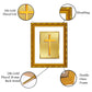 DIVINITI 24K Gold Plated Holy Cross Photo Frame For Home Wall Decor, Exclusive Gift (21.5 X 17.5 CM)