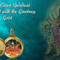 Diviniti 24K Double sided Gold Plated Pendant  Durga & Mata Ka Darbar |28 MM Flip Coin (1 PCS)