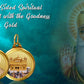 Diviniti 24K Double sided Gold Plated Pendant Gurunanak & Golden Temple|22 MM Flip Coin (1 PCS)