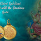 Diviniti 24K Double sided Gold Plated Pendant Ganesha & Yantra|22 MM Flip Coin (1 PCS)