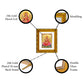 DIVINITI 24K Gold Plated Lakshmi Mata Photo Frame For Home Decor, Worship, Wealth (15.0 X 13.0 CM)