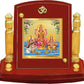 Diviniti 24K Gold Plated Lakshmi Ganesha Saraswati For Car Dashboard, Home Decor, Puja (7 x 9 CM)