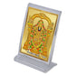 Diviniti 24K Gold Plated Tirupati Balaji Frame For Car Dashboard, Home Decor, Table Top, Puja, Gift (11 x 6.8 CM)