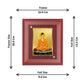 DIVINITI Buddha Gold Plated Wall Photo Frame, Table Decor| MDF 2 Wooden Wall Photo Frame and 24K Gold Plated Foil| Religious Photo Frame Idol For Pooja, Gifts Items (20.0CMX16.0CM)