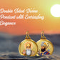 Diviniti 24K Double sided Gold Plated Pendant Gurunanak & Guru Gobind Singh |22 MM Flip Coin (1 PCS)