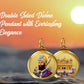 Diviniti 24K Double sided Gold Plated Pendant Guru Gobind Singh  & Golden Temple|28 MM Flip Coin (1 PCS)