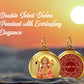 Diviniti 24K Double sided Gold Plated Pendant Hanuman & Yantra|22 MM Flip Coin (1 PCS)