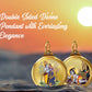 Diviniti 24K Double sided Gold Plated Pendant  RADHA KRISHNA & LADDU GOPAL|28 MM Flip Coin (1 PCS)