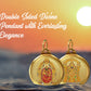 Diviniti 24K Double sided Gold Plated Pendant  Padmawati & Balaji | 22 MM Flip Coin (1 PCS)