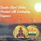 Diviniti 24K Double sided Gold Plated Pendant  Mahavir & Namokar Mantra|28 MM Flip Coin (1 PCS)