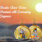 Diviniti 24K Double sided Gold Plated Pendant  RADHA KRISHNA & BALGOPAL|28 MM Flip Coin (1 PCS)