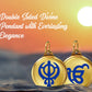 Diviniti 24K Double sided Gold Plated Pendant  KHANDA SAHIB & EK OMKAR|22 MM Flip Coin (1 PCS)