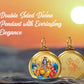 Diviniti 24K Double sided Gold Plated Pendant SHIVA & OM|28 MM Flip Coin (1 PCS)