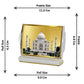 DIVINITI 24K Gold Plated Taj Mahal Photo Frame For Home Decor, Car Dashboard, Table, Gift (11 X 6.8 CM)