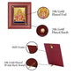 DIVINITI Dagadu Ganesha Gold Plated Wall Photo Frame, Table Décor| MDF 2 Wooden Wall Photo Frame and 24K Gold Plated Foil| Religious Photo Frame Idol For Pooja, Gifts Items (20.0CMX16.0CM)