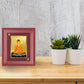 DIVINITI Buddha Gold Plated Wall Photo Frame, Table Decor| MDF 2 Wooden Wall Photo Frame and 24K Gold Plated Foil| Religious Photo Frame Idol For Pooja, Gifts Items (20.0CMX16.0CM)