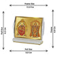 Diviniti 24K Gold Plated Padmavathi Balaji Frame For Car Dashboard, Home Decor, Puja (11 x 6.8 CM)