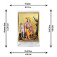 Diviniti 24K Gold Plated Lord Krishna Frame For Car Dashboard, Home Decor, Table Top, Gift (11 x 6.8 CM)