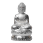 Diviniti Lord Buddha Idol for Home Decor| 999 Silver Plated Sculpture of Lord Buddha | Idol for Home, Office, Temple, and Table Decoration| Religious Idol For Pooja, Gift