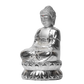 Diviniti Lord Buddha Idol for Home Decor| 999 Silver Plated Sculpture of Lord Buddha | Idol for Home, Office, Temple, and Table Decoration| Religious Idol For Pooja, Gift