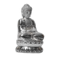 Diviniti Lord Buddha Idol for Home Decor| 999 Silver Plated Sculpture of Lord Buddha | Idol for Home, Office, Temple, and Table Decoration| Religious Idol For Pooja, Gift