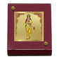 DIVINITI Brahmacharini Mata Idol Photo Frame for Car Dashboard, Table Decor| MDF 1B wooden Frame and 24K Gold Plated Foil| Religious photo frame idol for Pooja, Gifts Items (6.3x5.5 cm)