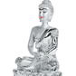 Diviniti Buddha in Mediation Idol for Home Decor| 999 Silver Plated Sculpture of Buddha in Meditation | Idol for Home, Office, Temple, and Table Decoration| Religious Idol For Pooja, Gift