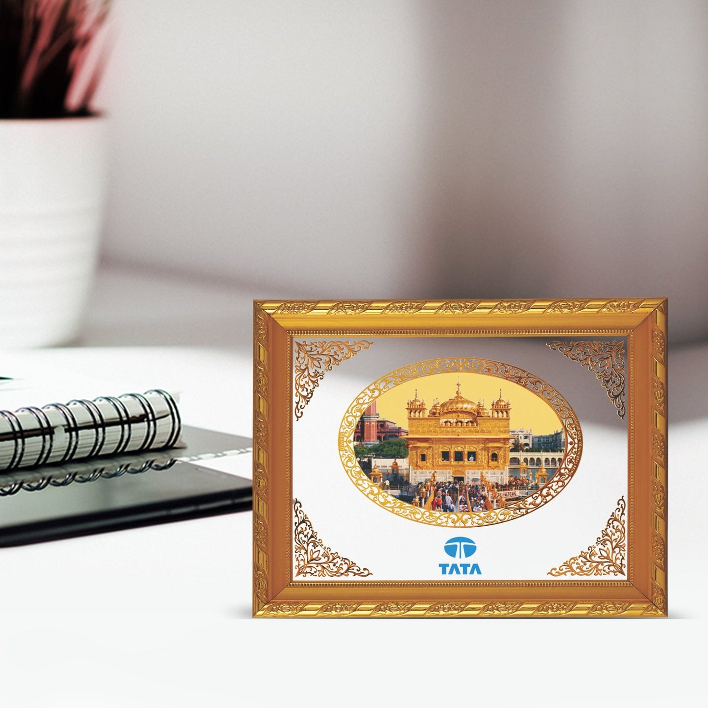 Buy 24K Gold Plated Swarn Mandir Photo Frame 