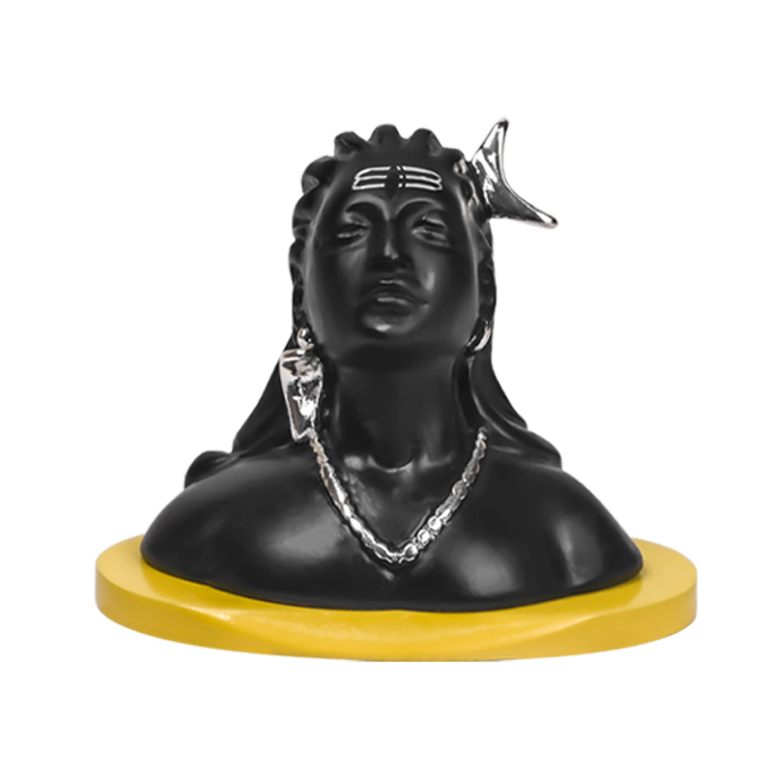 Buy 999 Silver Plated Adiyogi Statue for Car & Puja