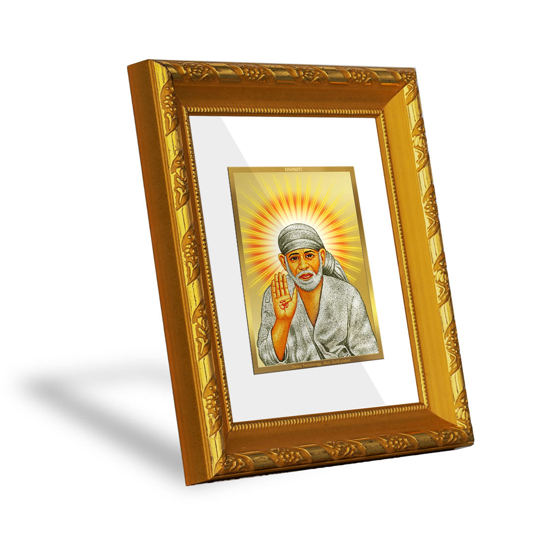 Buy DIVINITI 24K Gold Plated Sai Baba Photo Frame