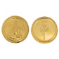 Diviniti Luxurious Gold Coin| Shiva & Trishul Damru 24K Gold Coin | 18mm