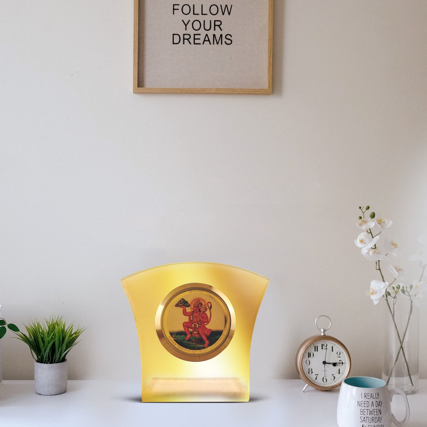 Custom 24K Gold Hanuman Photo Frame