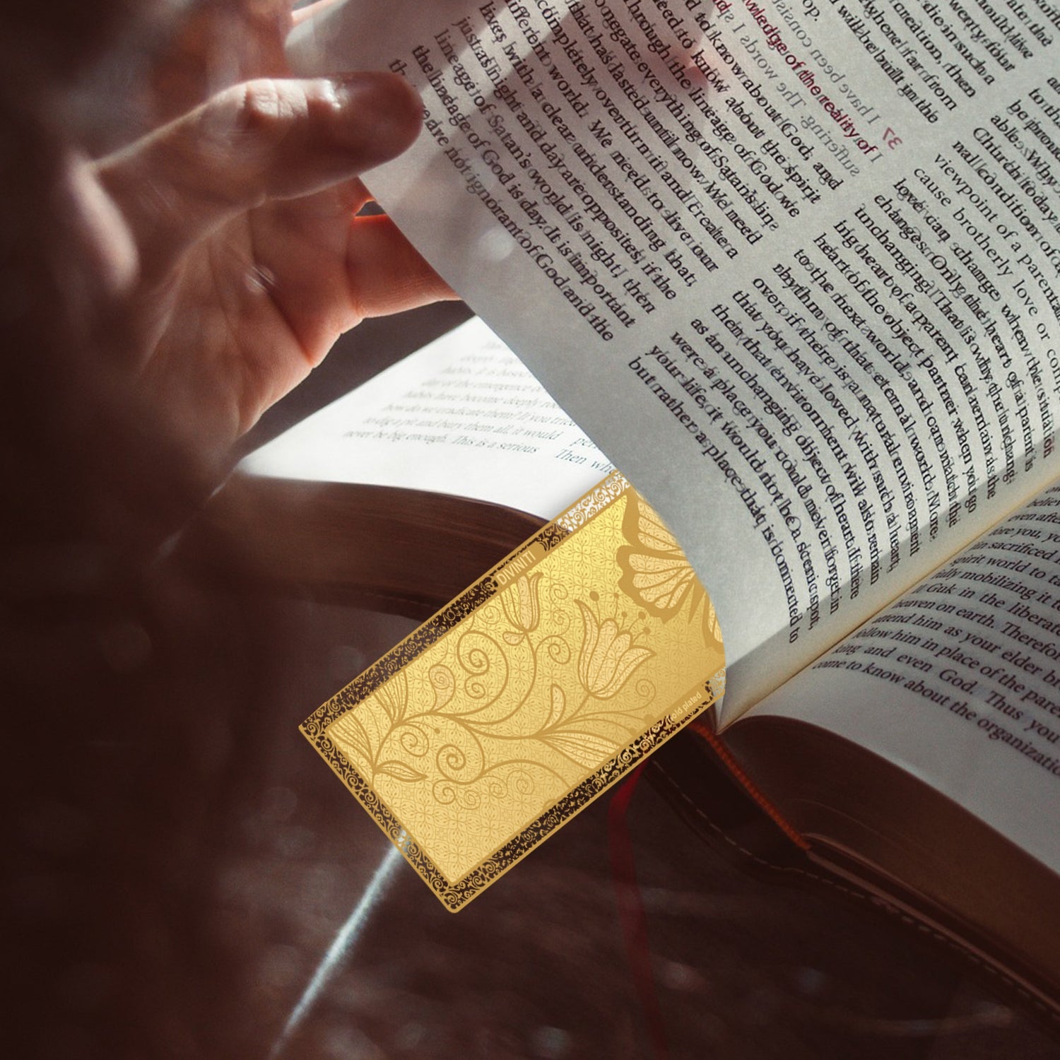 Custom Gold-Plated Bookmark