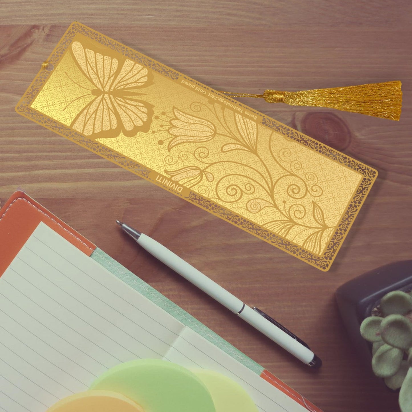 Custom Gold-Plated Bookmark