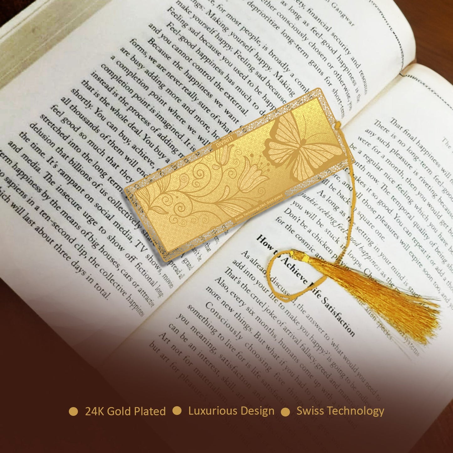 Custom Gold-Plated Bookmark