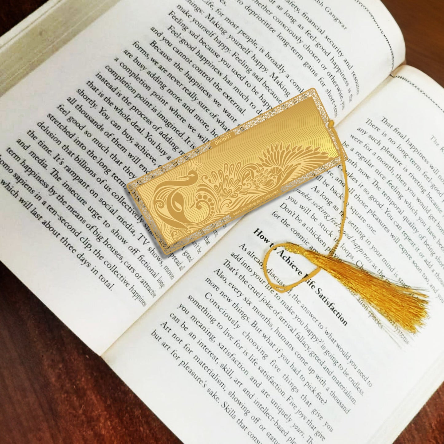 Customizable 24K Gold Bookmark