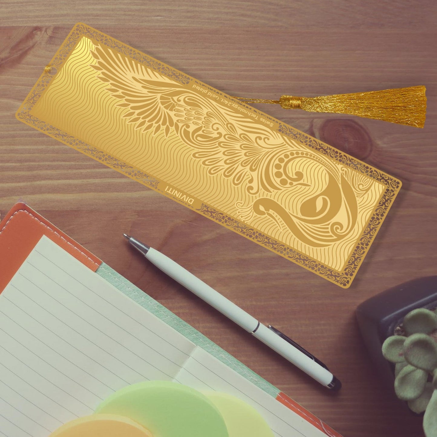 Customizable 24K Gold Bookmark